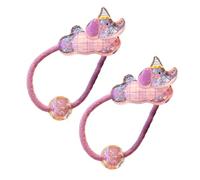 Divertidos accesorios moldeados de animales para el pelo femenino, conjuntos flexibles permanentes para niños, poseedores antideslizantes con adorable gato, lagomorfo, elefante, guarniciones de pelo