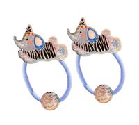 Divertidos accesorios moldeados de animales para el pelo femenino, conjuntos flexibles permanentes para niños, poseedores antideslizantes con adorable gato, lagomorfo, elefante, guarniciones de pelo