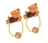 Divertidos accesorios moldeados para el pelo femenino, conjuntos flexibles permanentes para niños, no se deslizan, poseedores con adorable gato, lagomorfo, elefante, guarniciones, caricatura, gato