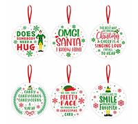 Divertidos Adornos de Navidad, 6 Adornos Colgantes para árbol de Vacaciones, Regalo de mercancía de la colección de películas de Navidad, Lindas Decoraciones de Navidad para el hogar, Regalos de
