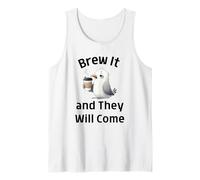 Divertidos amantes del café lo preparan y vendrán una gaviota linda Camiseta sin Mangas