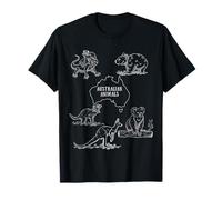 Divertidos animales australianos koala canguro emu niños arte de vida silvestre Camiseta