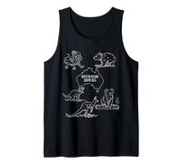 Divertidos animales australianos koala canguro emu niños arte de vida silvestre Camiseta sin Mangas
