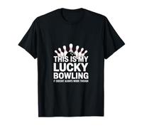 Divertidos Bolos de la Suerte Que Dicen Huelga de Bolos Camiseta