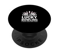 Divertidos Bolos de la Suerte Que Dicen Huelga de Bolos PopSockets PopGrip Adhesivo