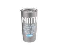 Divertidos cálculos matemáticos Álgebra Profesor de matemáticas Club de matemáticas Vaso térmico de acero inoxidable de doble pared