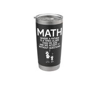 Divertidos cálculos matemáticos Álgebra Profesor de matemáticas Club de matemáticas Vaso térmico de acero inoxidable de doble pared
