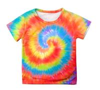 Divertidos Camisetas para Niños Ropa para Niños Pequeñas Niñas Bebés Primavera Verano Estampados Coloridos Camiseta de Manga Corta Ropa Camiseta Soy el Niño Más Pequeño, multicolor, 12-13 años