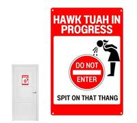 Divertidos carteles decorativos para pared, carteles divertidos para la pared, carteles interesantes para exteriores, póster artístico para pared con texto en inglés "Do Not Enter Spit That Thang"