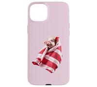 Divertidos Cerdos Festivos en Mantas Navidad Amante de los Animales 2 Carcasa para iPhone 15 Plus