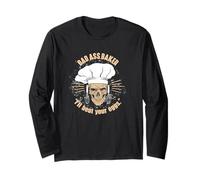 Divertidos Chefs de panadería Badass Manga Larga