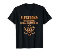 Divertidos Ciencia Matemáticas Diseño de átomos Distanciadores Sociales Camiseta