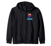 Divertidos colores retro de flamenco Don't Make Me Put My Foot Down Sudadera con Capucha