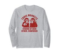 Divertidos compañeros de Trabajo Ideas Regalos 3 Monos Anime-Cartoon compañero de Trabajo Manga Larga