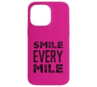 Divertidos Corredores de maratón Smile Every Mile Track Runners Carcasa para iPhone 14 Pro MAX