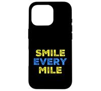 Divertidos Corredores de maratón Smile Every Mile Track Runners Carcasa para iPhone 16 Pro