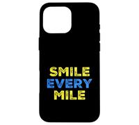 Divertidos Corredores de maratón Smile Every Mile Track Runners Carcasa para iPhone 16 Pro MAX