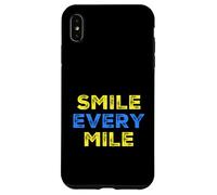 Divertidos Corredores de maratón Smile Every Mile Track Runners Carcasa para iPhone XS MAX
