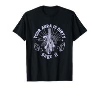 Divertidos cristales espirituales de bruja mística bruja yoga boho Camiseta