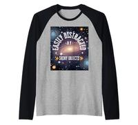 Divertidos cuerpos astronómicos como Objetos Brillantes Camiseta Manga Raglan