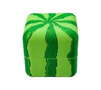 Divertidos dados cuadrados de sandía, juego de mesa portátil de esquina redondeada, accesorios Mahjong de seis caras, cara duradera, juegos divertidos
