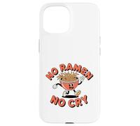 Divertidos dibujos animados de No Ramen No Cry con forma de baile retro Carcasa para iPhone 15