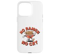Divertidos dibujos animados de No Ramen No Cry con forma de baile retro Carcasa para iPhone 15 Pro Max