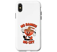 Divertidos dibujos animados de No Ramen No Cry con forma de baile retro Carcasa para iPhone X/XS