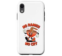 Divertidos dibujos animados de No Ramen No Cry con forma de baile retro Carcasa para iPhone XR