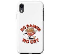 Divertidos dibujos animados de No Ramen No Cry con forma de baile retro Carcasa para iPhone XR