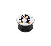 Divertidos Dibujos Animados pingüino Cantante Karaoke Diversión PopSockets PopGrip Adhesivo