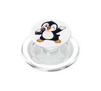 Divertidos Dibujos Animados pingüino Cantante Karaoke Diversión PopSockets PopGrip para MagSafe