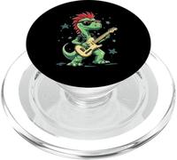 Divertidos Dinosaurios T-Rex con Guitarra eléctrica Genial PopSockets PopGrip para MagSafe