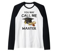 Divertidos diseños de maestría para hombres y mujeres MBA Educación Camiseta Manga Raglan