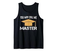 Divertidos diseños de maestría para hombres y mujeres MBA Educación Camiseta sin Mangas