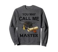 Divertidos diseños de maestría para hombres y mujeres MBA Educación Sudadera