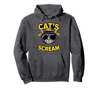 Divertidos gatos gritan lindo para los fanáticos de los gatos, mamás, papás, novedad juguetona Sudadera con Capucha