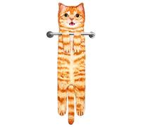 Divertidos Gatos Toallas de Mano Suspendible- Decoración Gato Baño Cocina - Toalla Absorbente Animal Regalos Navidad Cumpleaños Amigo Invisible-Regalos Originales Graciosos Mujer Amantes de Los Gatos