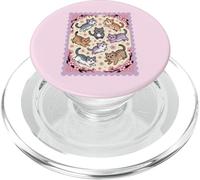 Divertidos Gatos Voladores Lindo Gatito Neko Kawaii Flores PopSockets PopGrip para MagSafe