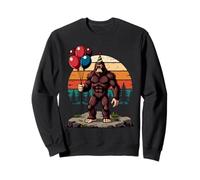 Divertidos Globos de cumpleaños de Bigfoot Sasquatch Sudadera