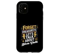 Divertidos gráficos de Bitcoin, no diseño de hojas de cálculo Carcasa para iPhone 11