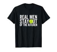 Divertidos Hombres de Verdad se quedan Fuera de la Cocina, Juego de Pickleball, Deporte Camiseta