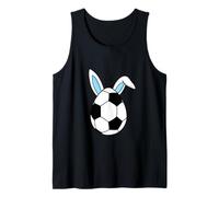 Divertidos Huevos de Pelota de fútbol Orejas de Conejo Feliz día de Pascua niños niños Camiseta sin Mangas