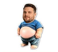 Divertidos imanes de nevera con forma de vientre para apretar, bonitos imanes de nevera con cara personalizable, 3D suave, regalo para aliviar el estrés para niños audlts