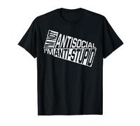 Divertidos introvertidos regalos I'm Not Antisocial I'm AntiStupid Camiseta
