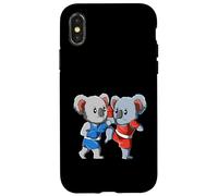 Divertidos Koalas de Muay Thai Kickboxing y Boxeo Tailandés Carcasa para iPhone X/XS