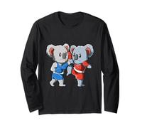 Divertidos Koalas de Muay Thai Kickboxing y Boxeo Tailandés Manga Larga