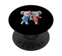 Divertidos Koalas de Muay Thai Kickboxing y Boxeo Tailandés PopSockets PopGrip Adhesivo