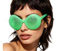 Divertidos lentes de utilería - Gafas de disfraz impresas en 3D, loco de crecimiento | para playa, viajes, , festivales, vacaciones de verano, viajes al aire libre, deportes