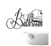 Divertidos Letreros De Baño,Letrero Decorativo Recortado Para Pared De Baño - Decoración De Arte De Pared Para Hogar, Apartamento, Dormitorio Estudiantil, Hotel Y Área De Entrada